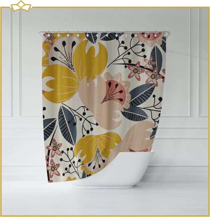 ATTREZZO® Douchegordijn Lina - 180x180 cm
