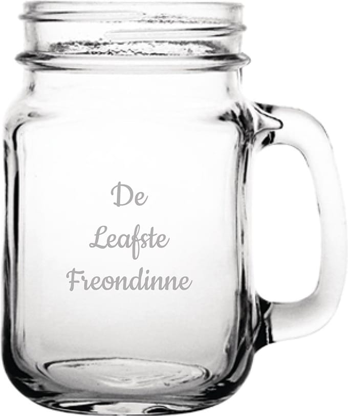 Gegraveerde Drinkglas 45cl De Leafste Freondinne