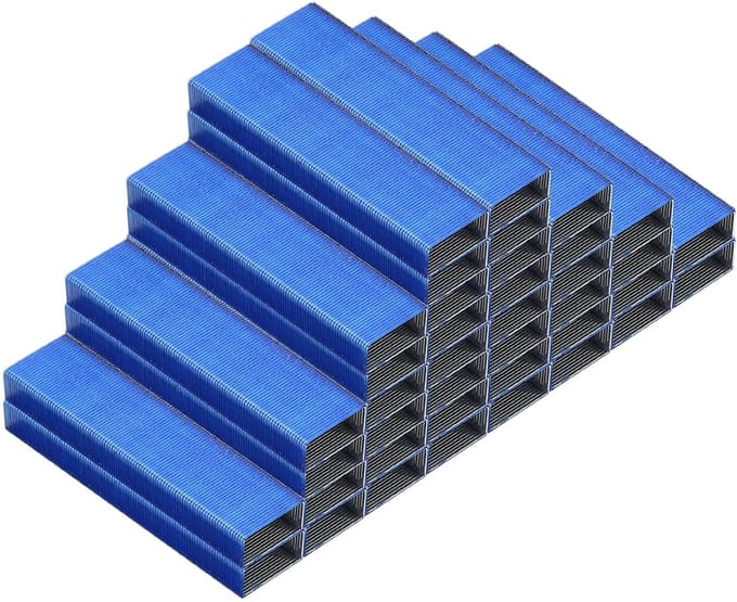 Nietjes Kantoor - Standaard Nietjes - Documenten Binden - 20 Vel Capaciteit - 26/6 Lengte - Blauw