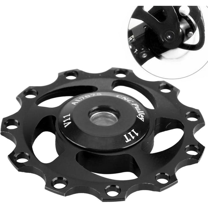 Guide-roue de dérailleur arrière de vélo de montagne léger GUB 11T (Noir) noir