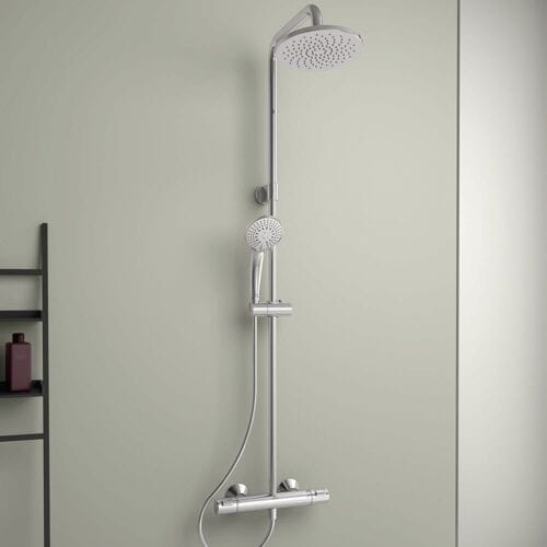 Ideal Standard CeraTherm - Doucheset met thermostaat, 30x20 cm, 3jets, chroom A7701AA
