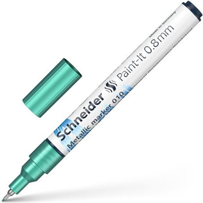 Schneider metallic marker - Paint-It 010 - lijnbreedte 0.8mm - groen metallic - S-ML01001052