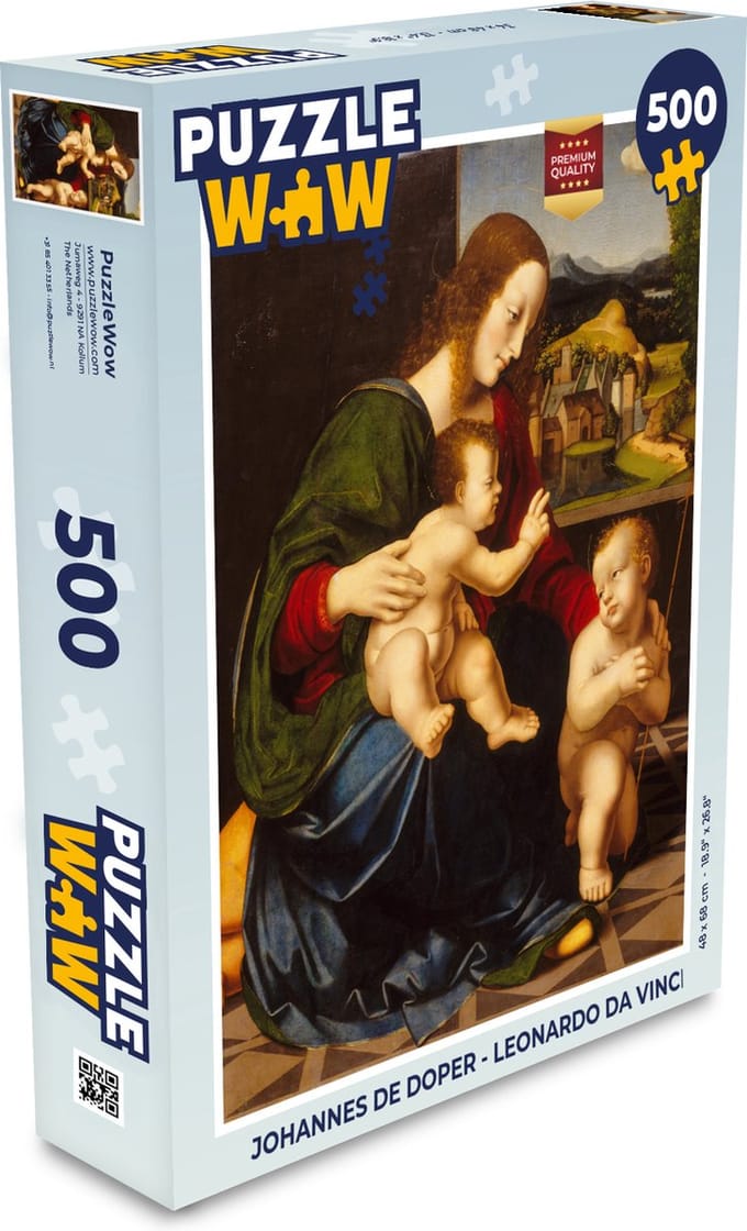 Puzzel Johannes de Doper - Leonardo da Vinci - Legpuzzel - Puzzel 500 stukjes