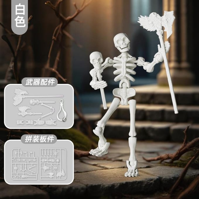 3D Skelet Speelgoed Meerdere Gewrichten Beweegbaar Schedel en Bot Pop Decoratie Actiefiguren Anime Cadeaus Spellen Speelgoed