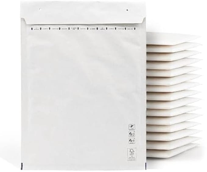 10 Stuks Luchtkussenenveloppen - Bubble Enveloppen in Diverse Maten - 100 x 165 mm