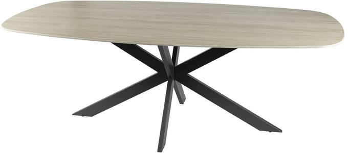 Giga Meubel Eettafel Romano - Travertin Keramiek - 180x90x77cm