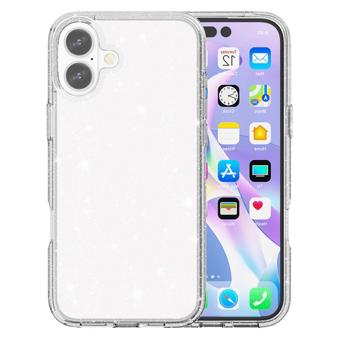 Mocaa Apple iPhone 17 Glitz Beschermhoesje Transparant