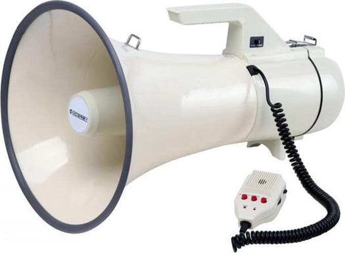 Moonlight – Krachtige 80W Megafoon met , Sirene, Opnamefunctie