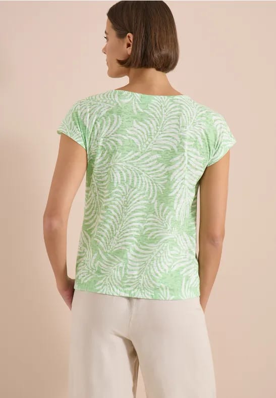 Shirt met burn-out look