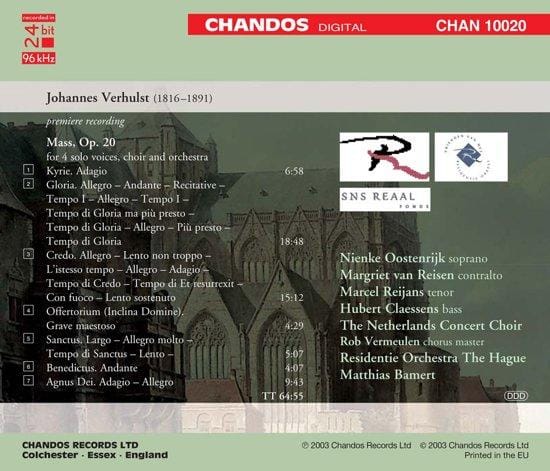 Residentie Orchestra The Hague - Mass Op.20 (CD)