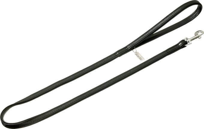Karlie Vintage - Hondenriem - Leer - Zwart - 100 x 2,2 cm