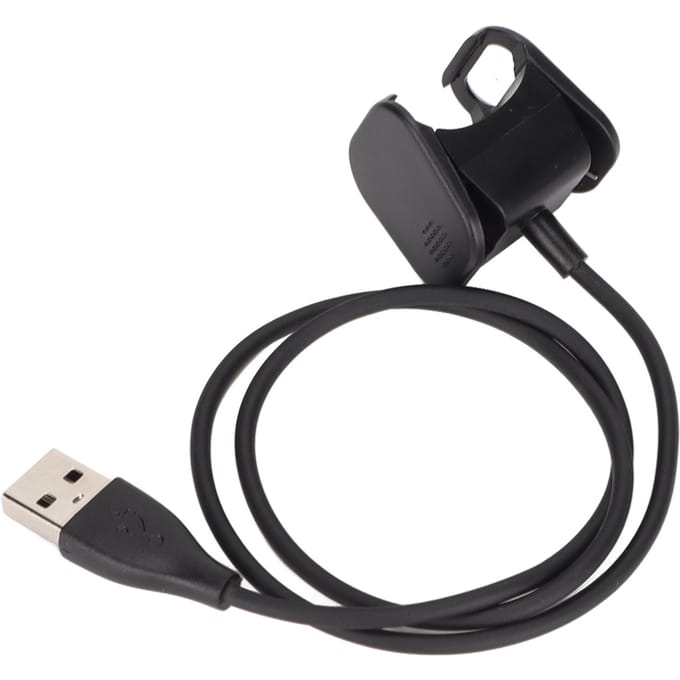 USB Oplaadkabel Snoer Oplader Kabel voor Fitbit Charge 3 4 Smart Armband 55cm 21.7in black