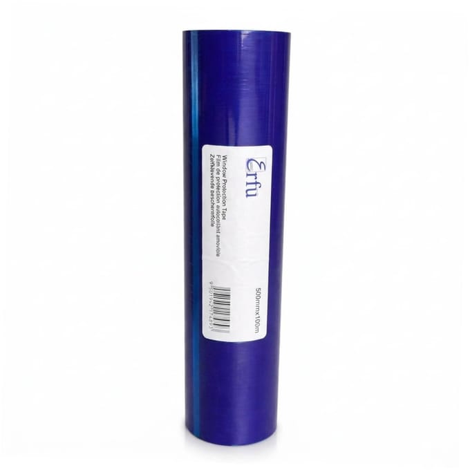 ERFU Zelfklevende Beschermfolie 500mm - 100 meter Blauw
