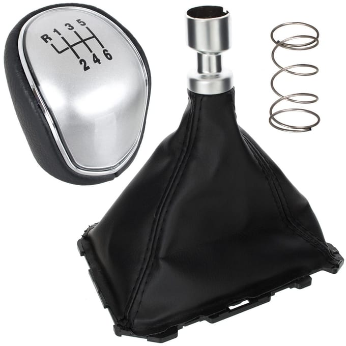 Modecar - Versnellingspookknop - Ford Focus MK3 - Zwart - Zilver