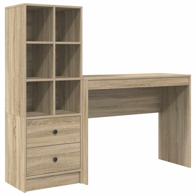 vidaXL - Bureau - Sonoma - Eik - 145,5 - x - 40 - x - 127 - cm - 2 - st