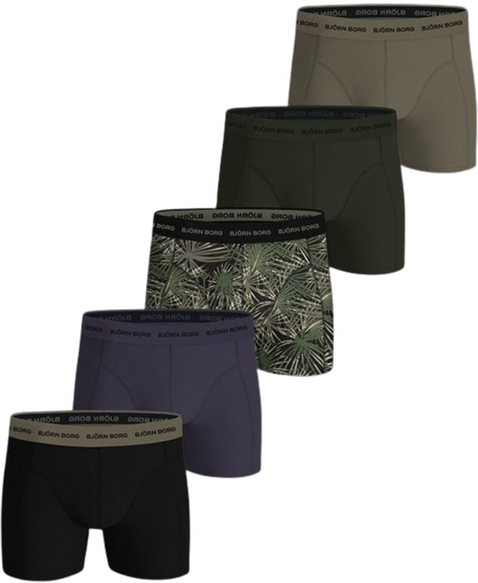 Björn Borg Cotton Stretch Boxershorts Heren (5-pack) - Maat M