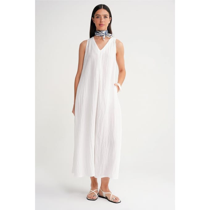 V-hals Maxi Jurk