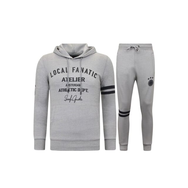 Trainingspak Heren - Joggingpak Heren - Huispak Heren - Tracksuit Heren Athletic Dept - Grijs / Antra