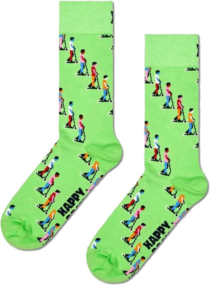 Happy Socks E-Scooter Sock - unisex sokken - groen - Unisex - Maat: 41 - 46