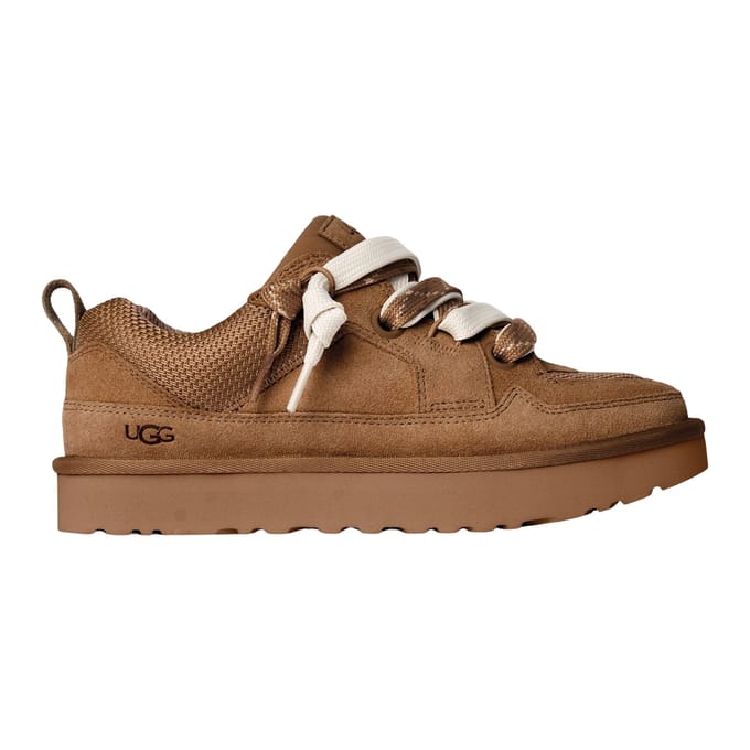 UGG® Lo Lowmel sneaker in Brown, Maat 41, Suede/Textiel/Gerecyclede Materialen