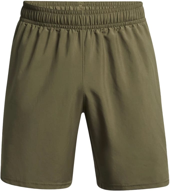 Under armour woven wordmark short in de kleur groen.