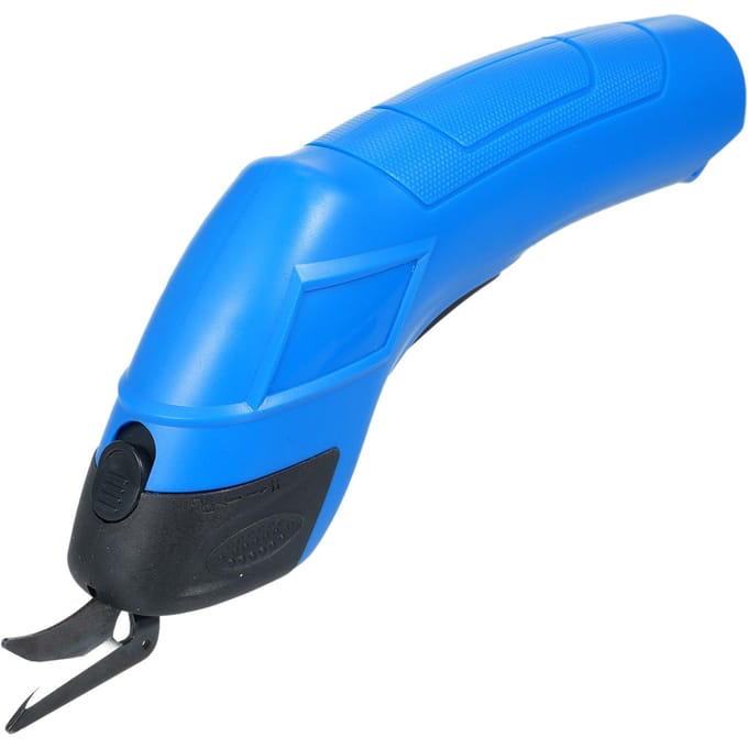 Ciseaux électriques sans fil Ciseaux de coupe Ciseaux de couture Coupe-tissu rechargeable USB Couture bleu