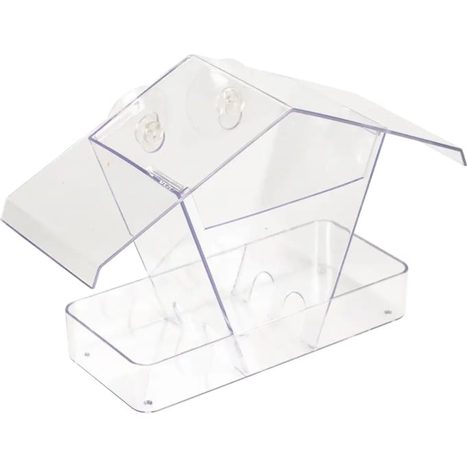 Duvoplus - Voerbak - Vogel - Eetpot Met Anti-mors Grille 10,5x5,5x5cm Transparant - 1st
