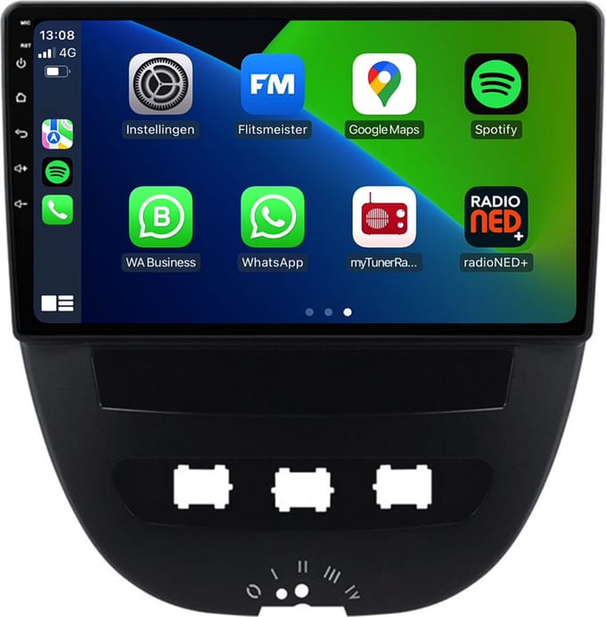 Carplay autoradio geschikt voor Toyota Aygo | 2005 t/m 2013 | Android 13 | Draadloos Apple Carplay & Android Auto | 4-Core processor | Davilon | 2025 model | 2005 2006 2007 2008 2009 2010 2011 2012 2013 | Bluetooth & Wifi