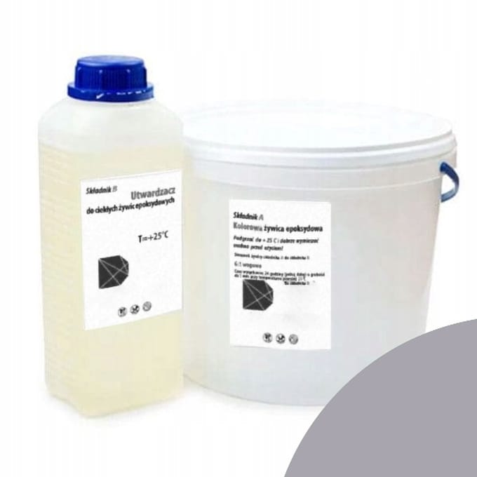 Inna E7040MG Serie - Epoxy Vloercoating - Grijs - 3.5 kg - Chemisch Bestendig