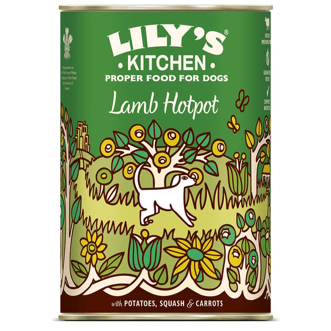 Lily's Kitchen Vispastei met Erwten 6 x 400 g - Lam met aardappelen, pompoen en wortelen
