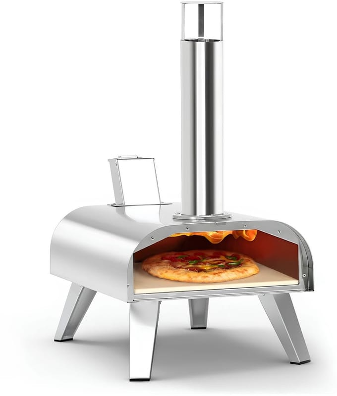 Pizza Oven - Pizzaoven - Pizza Oven Buiten - Zilver - 55cm x 36cm x 74cm