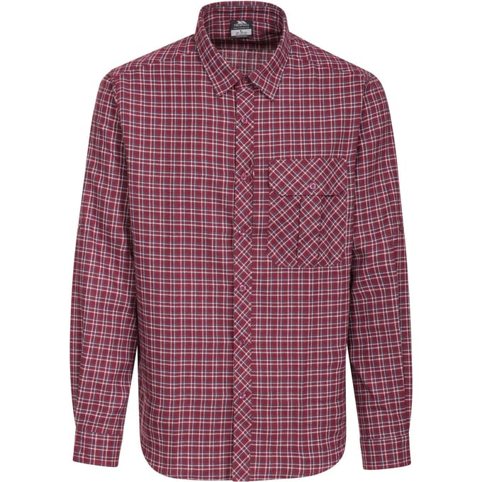 Trespass Heren Snyper Check Shirt (Roodkapje)