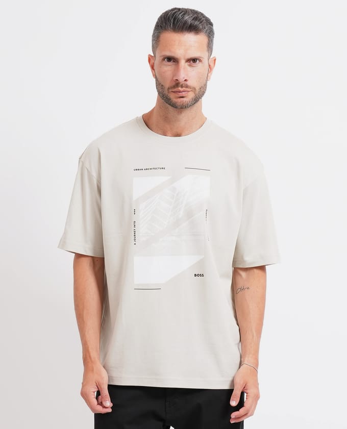 Boss T-shirt en Polo Beige