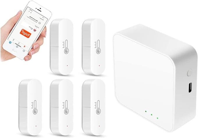 Smart Home Alarm Systeem - Inbraakalarmset Deur Sensor - Huis Beveiligen - Tuya Wifi Zigbee Bluetooth - 2.54 cm - Wit