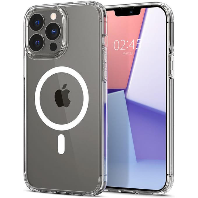 Spigen Ultra Hybrid Backcover MagSafe voor de Apple iPhone 13 Pro Max - Crystal Clear