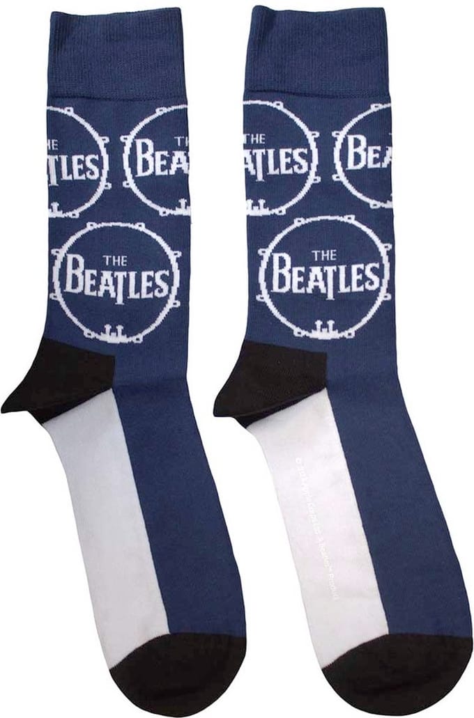 The Beatles - Drum Logo Repeat Sokken - Donkerblauw