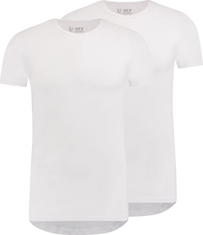 RJ Everyday 2-Pack Maastricht T-Shirt Ronde Hals Wit XXL