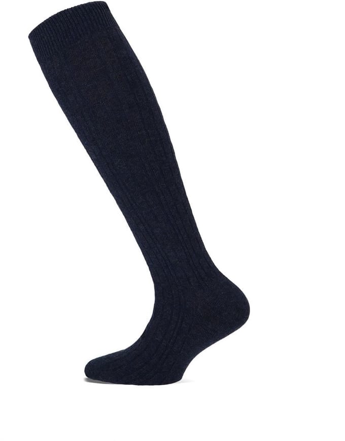 Kniekous YM cable – Dark jeans melange – 31-34
