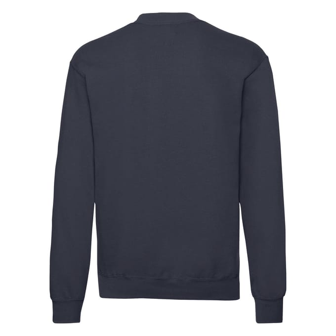 Fruit of the Loom Heren Klassiek 80/20 Ingezet Sweatshirt (Deep Navy)