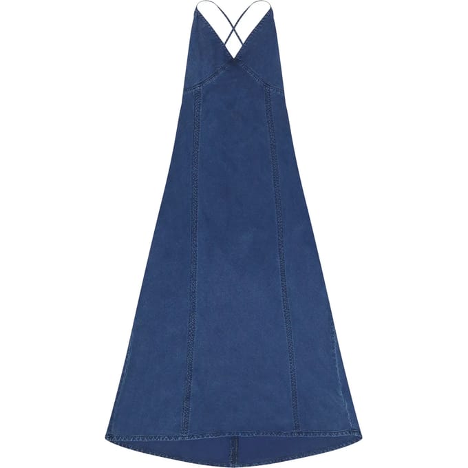Lee 112378515 Lange Jurk Zonder Mouwen Blauw S Vrouw