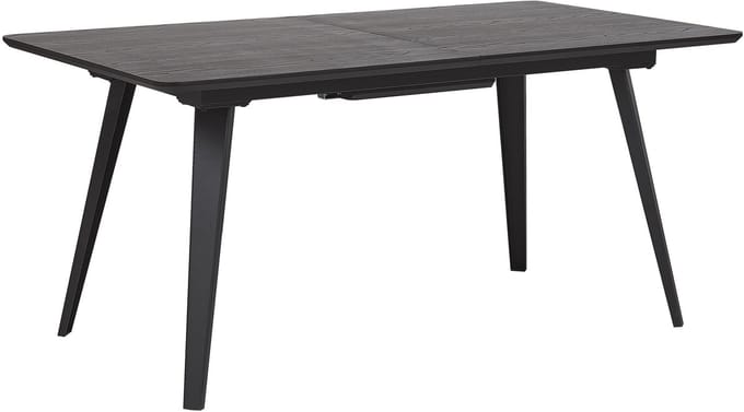 IRVINGTON - Eettafel - Zwart - 90 x 160/200 cm - MDF