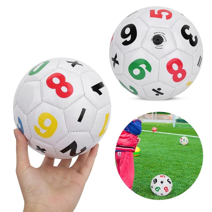 Kinderen Buitensport Voetbal Voetbal Maat 2 Oefening Sportuitrusting(Wit Nummer) white