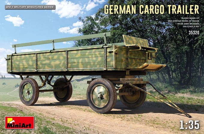 MiniArt Modelbouwpakket Militaire voertuigen - 35320 German Cargo Trailer Plastic - 1:35 - Modelbouw