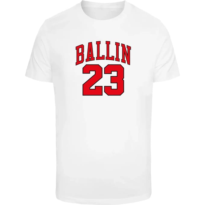 Mister Tee - Ballin 23 Heren Tshirt - M - Wit