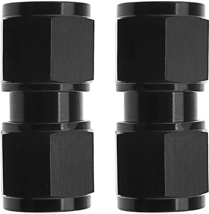Dailygoody - An-10 Union Connector - Aluminium Fitting - Zwart