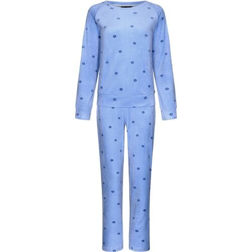 Rebelle Huispak - Velours - Fleece - Blauw - Maat 46