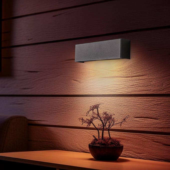 Nowodvorski Lighting Wandlamp Straight XS, breedte 26 cm, zwart