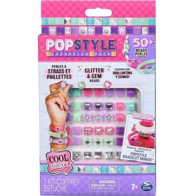 Cool Maker - PopStyle Bracelet Maker-uitbreidingspakket - met meer dan 50 edelsteenkralen - knutselen