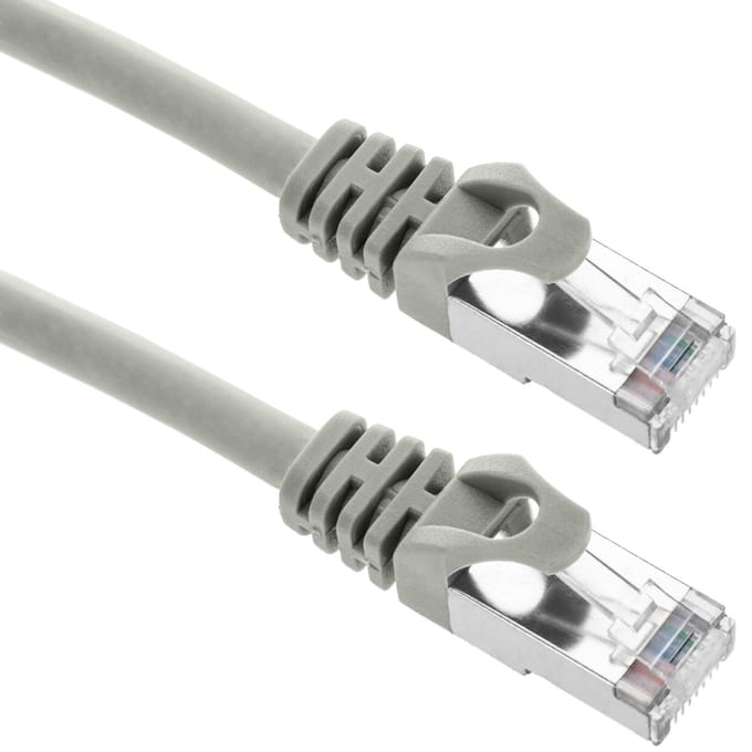 BeMatik - 1 m grijze Cat.6a STP Ethernet-netwerkkabel