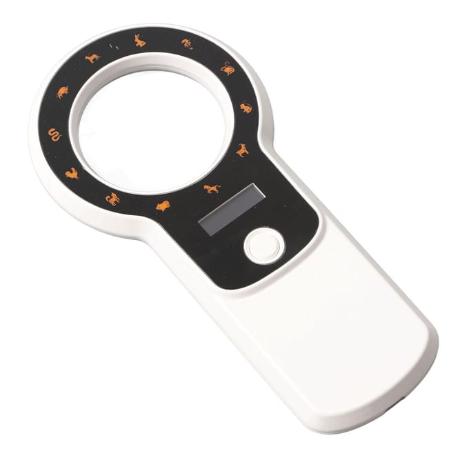 Dierlijke Chip Scanner Gegevensopslag Bluetooth Draadloze Verbinding Huisdier ID Chip Lezer voor Hond Kat Beheer white